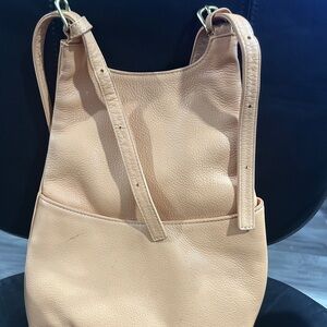 Jpourse Chic Tan Leather Shoulder Bag